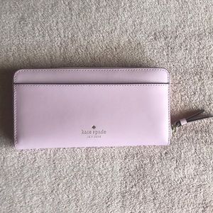 KATE SPADE LIGHT PINK/PARROT WALLET NEW WITH TAGS